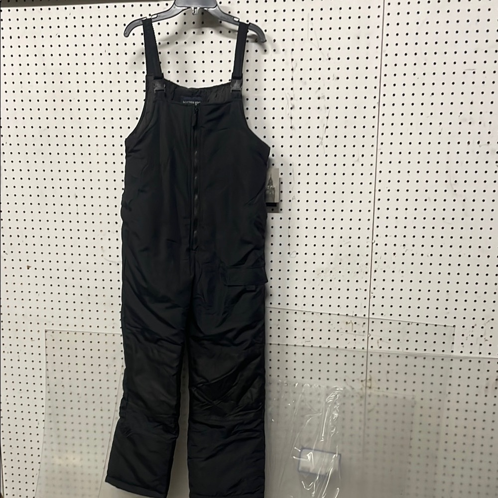 London Fog Black Jumpsuit with Adjustable Straps and Full-Length Design